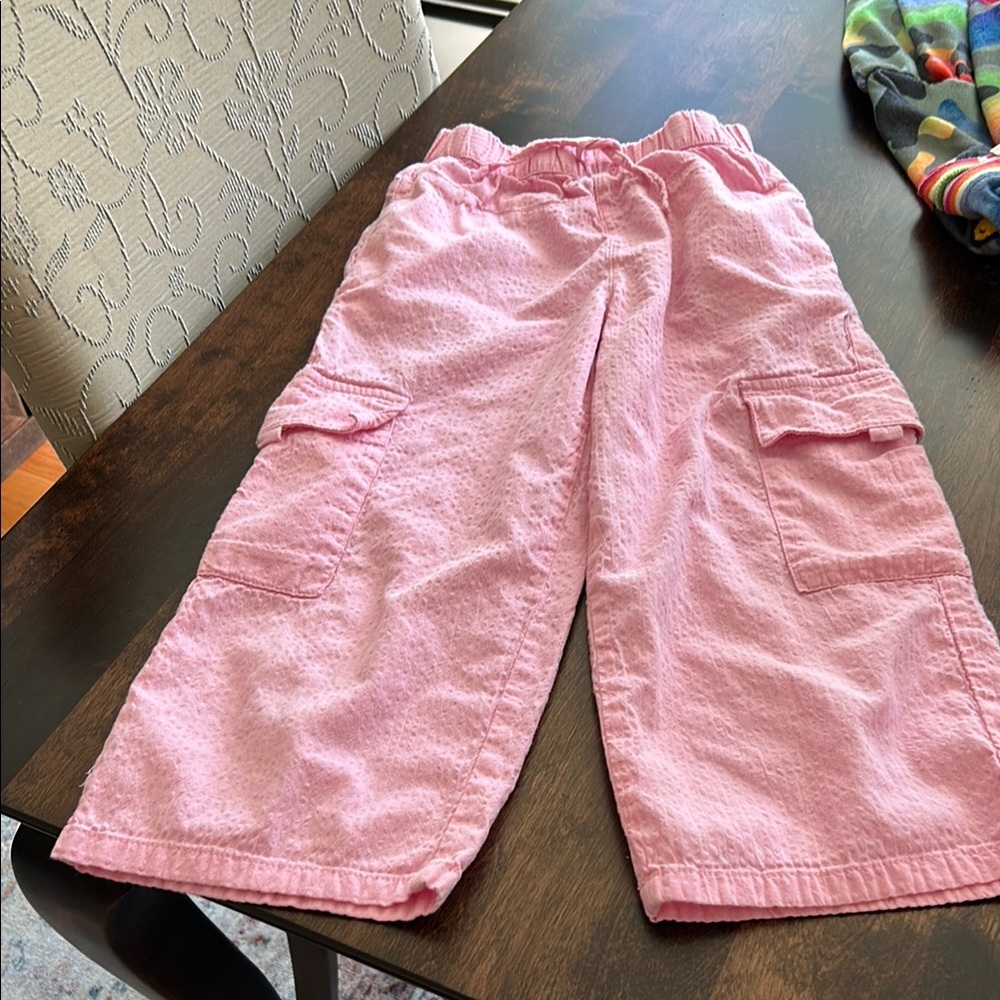Pink Kids Cargo Pants
